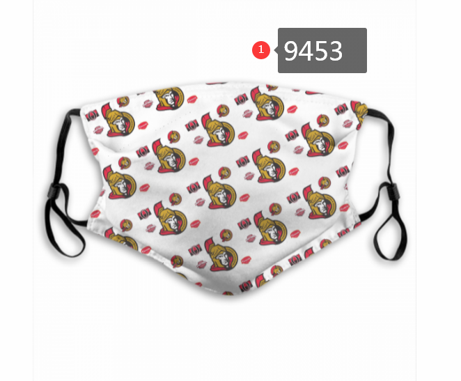 New 2020 NHL Ottawa Senators  Dust mask with filter-0